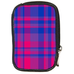 Bisexual Plaid Compact Camera Leather Case by NanaLeonti