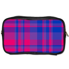 Bisexual Plaid Toiletries Bag (one Side) by NanaLeonti