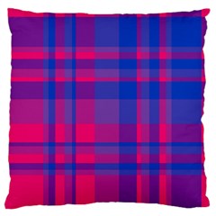 Bisexual Plaid Standard Flano Cushion Case (one Side) by NanaLeonti
