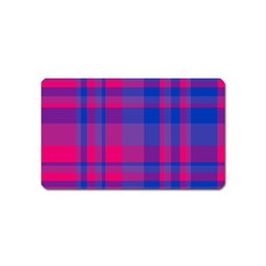 Bisexual Plaid Magnet (name Card)