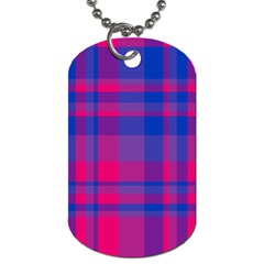 Bisexual Plaid Dog Tag (two Sides) by NanaLeonti