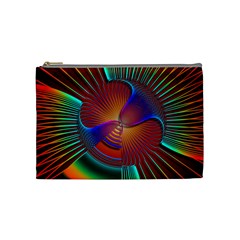 Lines Rays Background Light Rainbow Cosmetic Bag (medium)