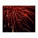 Fireworks Red Orange Yellow Small Glasses Cloth Front