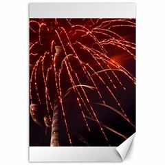 Fireworks Red Orange Yellow Canvas 24  X 36  by Bajindul