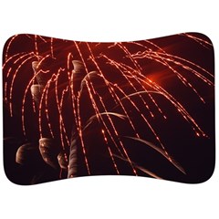 Fireworks Red Orange Yellow Velour Seat Head Rest Cushion by Bajindul