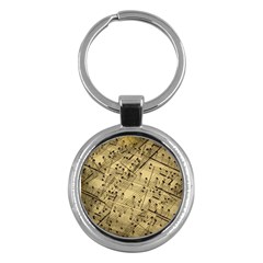 Music Nuts Sheet Key Chain (round)