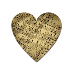 Music Nuts Sheet Heart Magnet