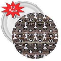 Nr 13 3  Buttons (10 Pack)  by ArtworkByPatrick