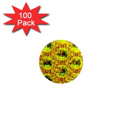 Cut Glass Beads 1  Mini Magnets (100 Pack)  by essentialimage