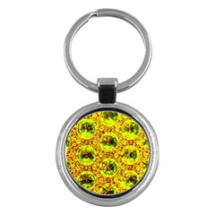 Cut Glass Beads Key Chain (round) by essentialimage