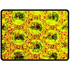 Cut Glass Beads Double Sided Fleece Blanket (large)  by essentialimage