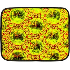 Cut Glass Beads Double Sided Fleece Blanket (mini)  by essentialimage