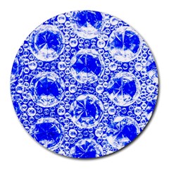 Cut Glass Beads Round Mousepads by essentialimage