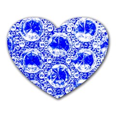 Cut Glass Beads Heart Mousepads by essentialimage