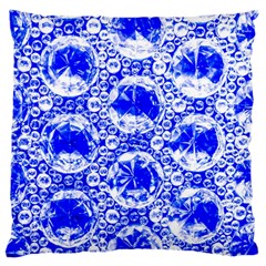 Cut Glass Beads Large Flano Cushion Case (two Sides) by essentialimage