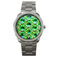 Cut Glass Beads Sport Metal Watch by essentialimage