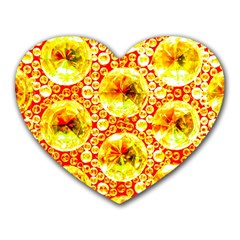 Cut Glass Beads Heart Mousepads by essentialimage