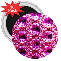 Cut Glass Beads 3  Magnets (10 Pack)  by essentialimage