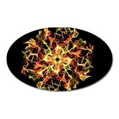 Ablaze Oval Magnet by litana