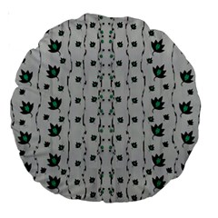 Leafs Clouds And Drawing Large 18  Premium Round Cushions by pepitasart