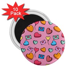 Candy Pattern 2 25  Magnets (10 Pack)  by Sobalvarro