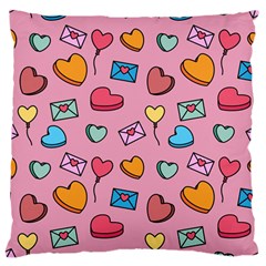 Candy Pattern Standard Flano Cushion Case (one Side) by Sobalvarro