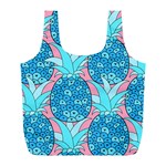 Pineapples Full Print Recycle Bag (L) Front