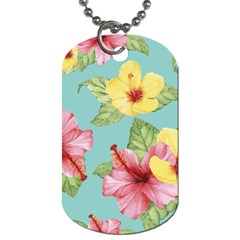 Hibiscus Dog Tag (one Side) by Sobalvarro