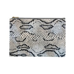 Snake Leather Cosmetic Bag (large) by skindeep