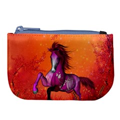 Wonderful Fantasy Horse In A Autumn Landscape Large Coin Purse by FantasyWorld7