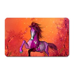 Wonderful Fantasy Horse In A Autumn Landscape Magnet (rectangular)