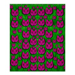 Sweet Flower Cats  In Nature Style Shower Curtain 60  X 72  (medium)  by pepitasart