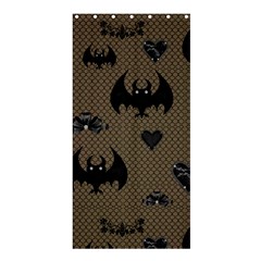 Cute Bat With Hearts Shower Curtain 36  X 72  (stall)  by FantasyWorld7