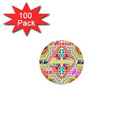 Floral 1  Mini Buttons (100 Pack)  by ABjCompany