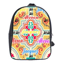 Floral School Bag (xl) by ABjCompany