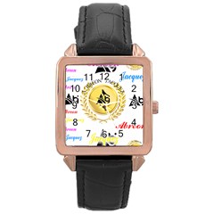 Lux2 Rose Gold Leather Watch  by ABjCompany