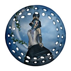 Wonderful Fantasy Women Ornament (round Filigree) by FantasyWorld7