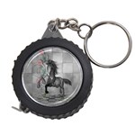 Wonderful Black And White Horse Measuring Tape Front