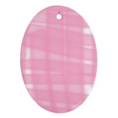 Pink Ribbon Oval Ornament (two Sides) by snowwhitegirl