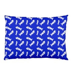 Fish Royal Blue Pillow Case by snowwhitegirl