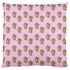 Angel Cherub Pink Large Cushion Case (two Sides) by snowwhitegirl