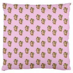 Angel Cherub Pink Large Flano Cushion Case (two Sides) by snowwhitegirl