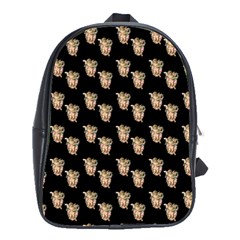 Angel Cherub Black School Bag (large)