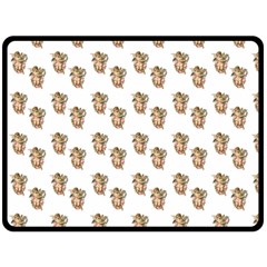 Angel Cherub White Double Sided Fleece Blanket (large)  by snowwhitegirl