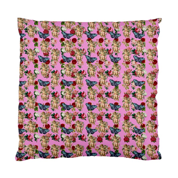 Angel Cherub Butterflies Pink Standard Cushion Case (One Side)