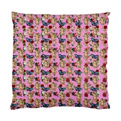 Angel Cherub Butterflies Pink Standard Cushion Case (two Sides) by snowwhitegirl