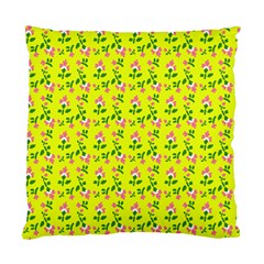 Carnation Pattern Yellow Standard Cushion Case (two Sides)