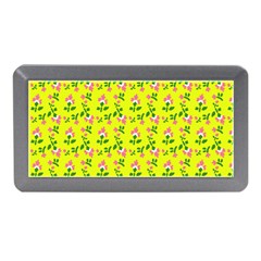 Carnation Pattern Yellow Memory Card Reader (mini) by snowwhitegirl