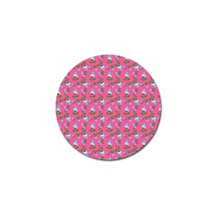 Carnation Pattern Pink Golf Ball Marker (10 Pack) by snowwhitegirl