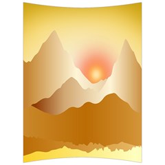 Twilight Mountain Landscape Sky Back Support Cushion by Vaneshart